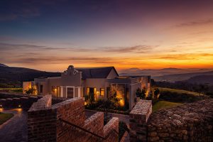 Delaire Graff Superior Lodges at sunset
