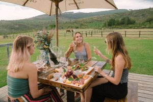 Kay and Monty Vineyards outside patio