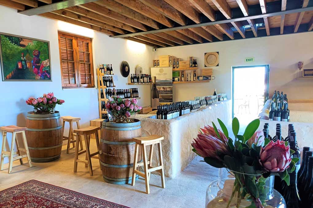 Ayama Wines tasting bar