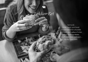 Hermanuspietersfontein Wines - brochure of the restaurant  Hermanuspietersfontein Wines - Lekker Eet