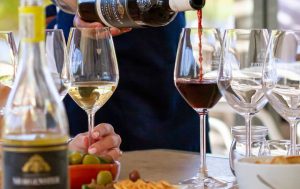 Morgenster Estate wines being served